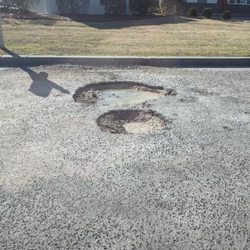 Shoppes of Walterboro - Seriously potholes