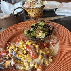 Hubbard's Off Main - Low country, chicken, brussels sprouts BLT salad