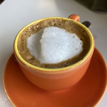 Rejoice Café - a cup of cappuccino - Cafes Near Me - Tamarac, Florida