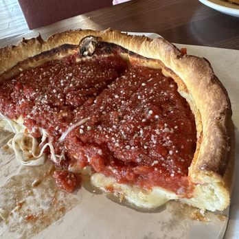 Nancy's Pizza Litchfield - Half eaten stuffed pizza - Pizza Near Me - Litchfield, Illinois Nancy's Pizza Litchfield - Half eaten stuffed pizza - Pizza Near Me - Litchfield, Illinois