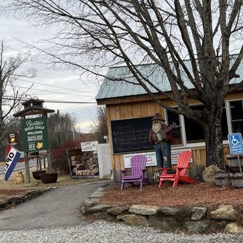 Benton's Sugar Shack - a man standing outside - Breakfast & Brunch Near Me - Thornton, New Hampshire Benton's Sugar Shack - a man standing outside - Breakfast & Brunch Near Me - Thornton, New Hampshire
