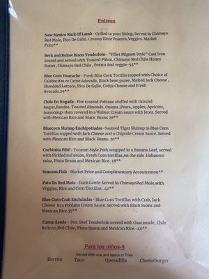 Menu photo 7 Casa Chimayo Restaurante Santa Fe, NM