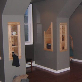 Mr. MacGyver HandyMan - New oak floor, custom shelves in dormers, new wall paint - Handyman Near Me