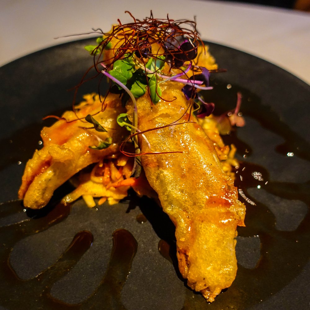 Kingfish - Lake Erie Perch Tempura - kimchi slaw, malt vinegar sweet & sour - Seafood Near Me - Akron, Ohio Kingfish - Lake Erie Perch Tempura - kimchi slaw, malt vinegar sweet & sour - Seafood Near Me - Akron, Ohio