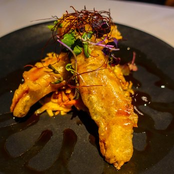 Kingfish - Lake Erie Perch Tempura - kimchi slaw, malt vinegar sweet & sour - Seafood Near Me - Akron, Ohio