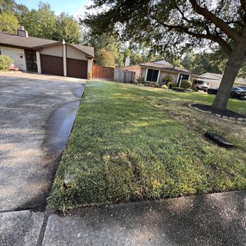 Fernandez Landscape Contractors Services - Front yard. Dead tree pulled out and new grass laid. - Masonry/Concrete Near Me - Houston, Texas Fernandez Landscape Contractors Services - Front yard. Dead tree pulled out and new grass laid. - Masonry/Concrete Near Me - Houston, Texas