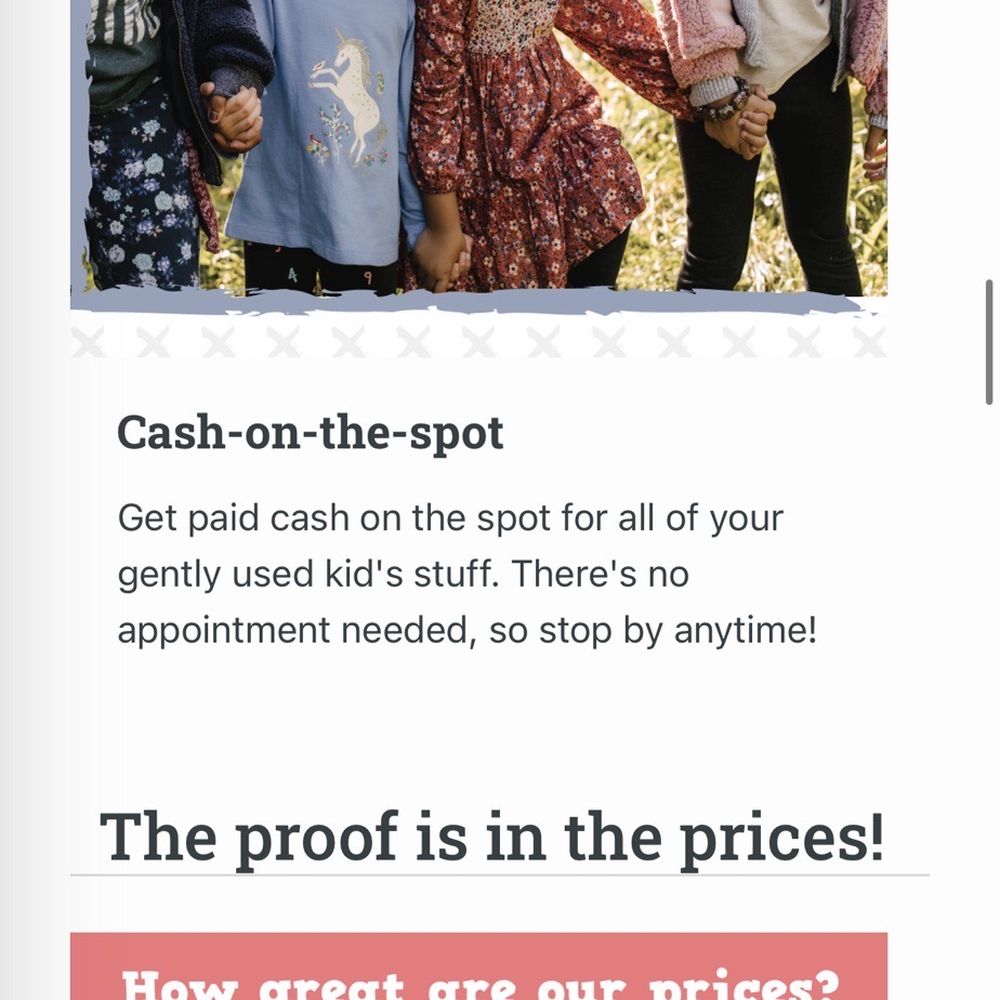 Once Upon A Child - "Cash on the spot" .... More like in 3 hours - Children's Clothing Near Me - Oceanside, California
