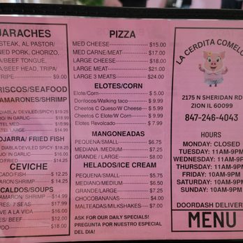 La Cerdita Comelona - Mexican Near Me - Zion, Illinois La Cerdita Comelona - Mexican Near Me - Zion, Illinois