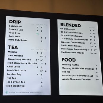 OX coffee - Menu - Coffee & Tea Near Me - San Diego, California OX coffee - Menu - Coffee & Tea Near Me - San Diego, California