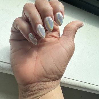Victoria S Nails Bar - Silver chrome nails and tips - Nail Salons Near Me - Bronx, New York Victoria S Nails Bar - Silver chrome nails and tips - Nail Salons Near Me - Bronx, New York