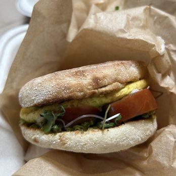 Golden State Coffee Roasters - Garden Provolone Breakfast Sandwich ($7 ish) - Coffee Roasteries Near Me - Placentia, California Golden State Coffee Roasters - Garden Provolone Breakfast Sandwich ($7 ish) - Coffee Roasteries Near Me - Placentia, California