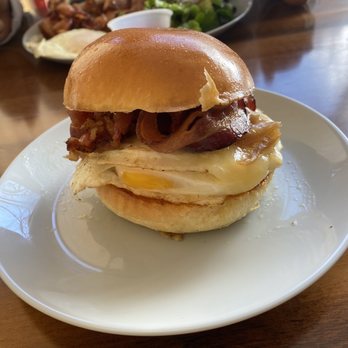 Belly Cake - Bacon, egg and cheese - Pancakes Near Me - Bayside, New York Belly Cake - Bacon, egg and cheese - Pancakes Near Me - Bayside, New York
