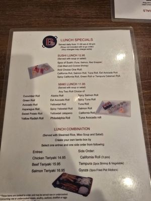 Menu photo 1 BE Wok and Sushi Sonora, CA