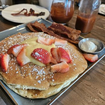 First Watch - Lemon Ricotta Pancakes and a Bloody Mary, because it's Sunday brunch. - Breakfast & Brunch Near Me - Reynoldsburg, Ohio