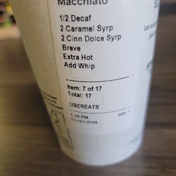 Starbucks - Grande caramel macchiato