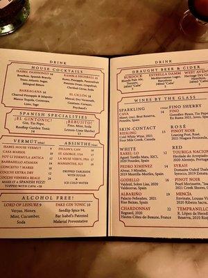 Menu photo 7 Bar Isabel Toronto, ON