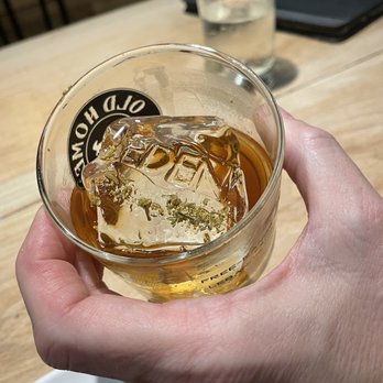 Eden - Rye whiskey drink. Check out the ice cube. - American Near Me - Syracuse, New York