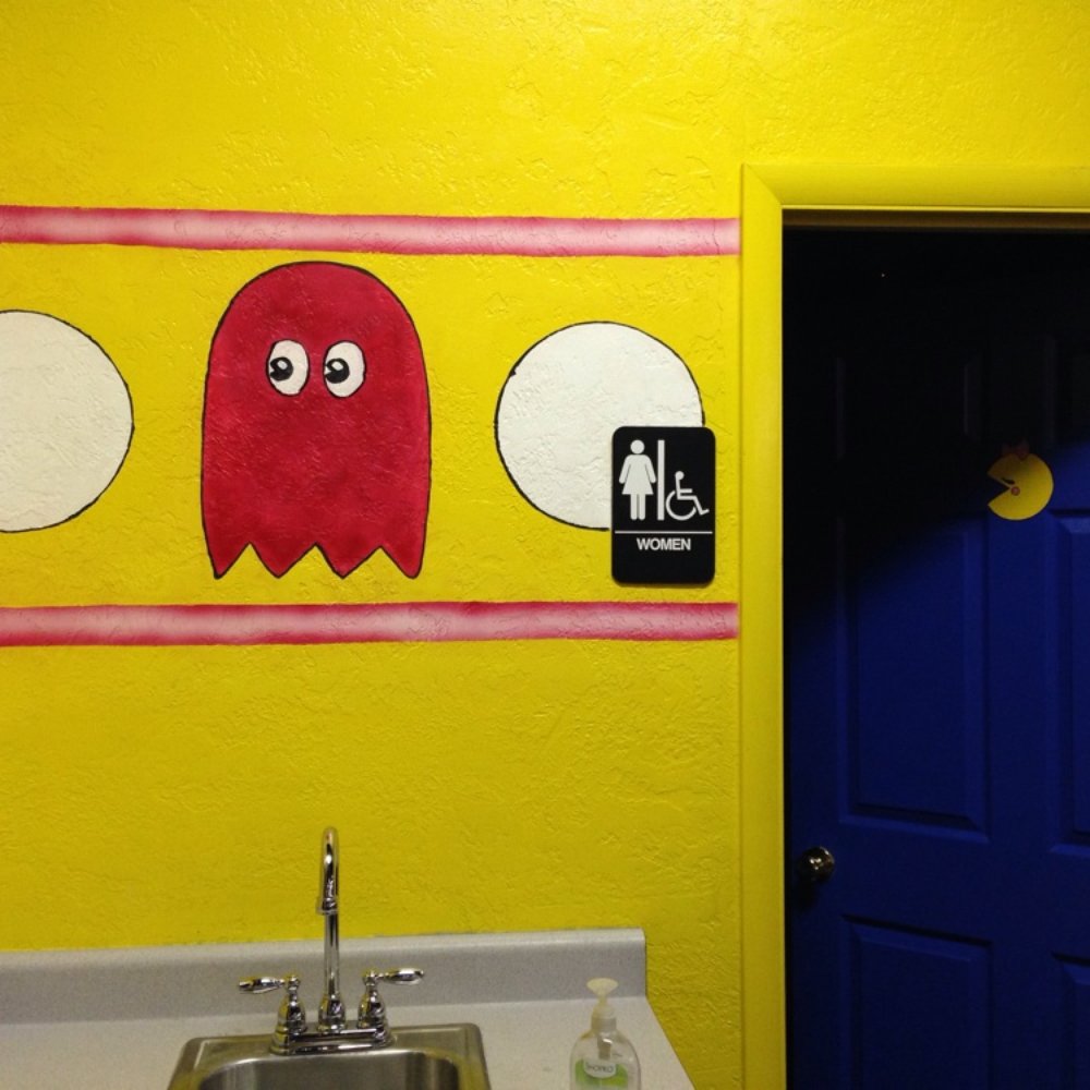Nickelmania - Pacman bathrooms. - Arcades Near Me - Murray, Utah Nickelmania - Pacman bathrooms. - Arcades Near Me - Murray, Utah