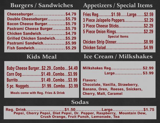 Menu photo 7 Burger Shack Lemoore, CA