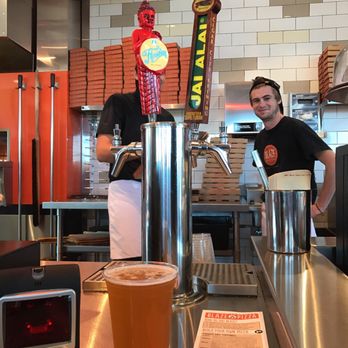 Blaze Pizza - Perfect poured beer.....classic addition to pizza - Salad Near Me - Jacksonville, Florida