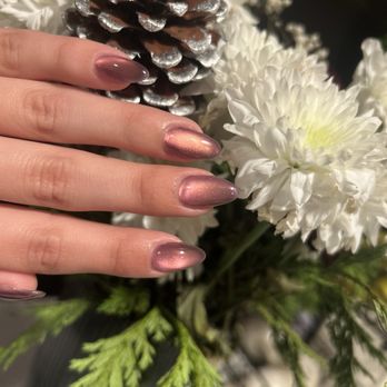 Mesa Nail - Left hand with gel overlay on natural nails - Nail Salons Near Me - Covina, California Mesa Nail - Left hand with gel overlay on natural nails - Nail Salons Near Me - Covina, California