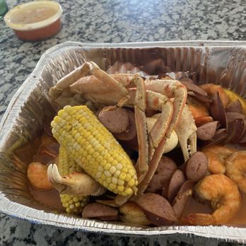 Hungry Crab - I got the S2. Hungry Special Combo 2. Flavor is AMAZINGGG can't wait to eat this whole thing - Seafood Near Me - Orlando, Florida
