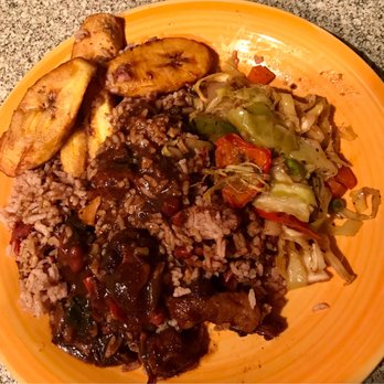 Jerk Dat - Oxtails, rice and peas , plantains and veggies - Caribbean Near Me - Las Vegas, Nevada