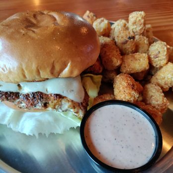 Good Brewing - Chicken sandwich Cajun tots on the side and comes with a special house sauce. Yum - Breweries Near Me - Sultan, Washington Good Brewing - Chicken sandwich Cajun tots on the side and comes with a special house sauce. Yum - Breweries Near Me - Sultan, Washington
