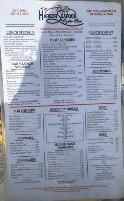 Menu photo 1 Fisherman's Cove Seafood Kenner, LA