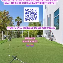 We're hosting a Summer Pool Party with Buffet on Saturday, August 22nd in Woodland Hills Ca . scan the QR code to RSVP asap.