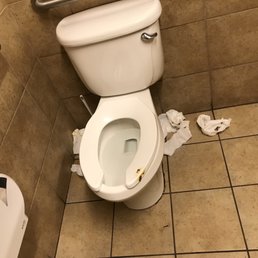 Bathroom smelt really nasty! Just Sickening! Who ever did this is just a Sob.