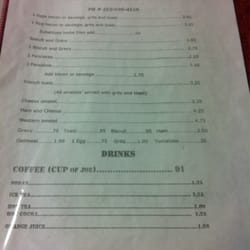 Delta Company Cafe - Menu page 1