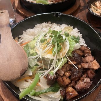 JIJIME - Sizzling Bibimbap Pork Belly - Korean Near Me - San Francisco, California JIJIME - Sizzling Bibimbap Pork Belly - Korean Near Me - San Francisco, California