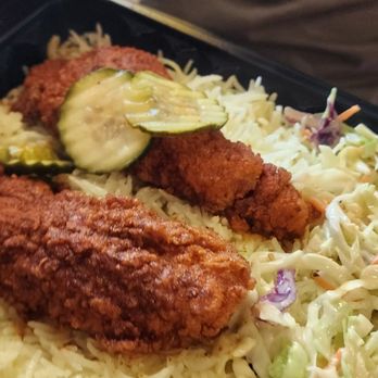 Angry Chickz - Medium tenders with rice and Cole slaw - Chicken Shop Near Me - Vacaville, California Angry Chickz - Medium tenders with rice and Cole slaw - Chicken Shop Near Me - Vacaville, California