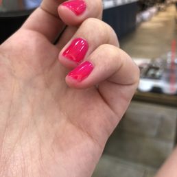 Cut pinky from hard filling. Cut pinky from hard filling.