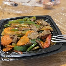 Spicy beef. Yum
