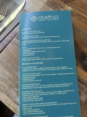 Menu photo 1 Craffles Vancouver, BC Menu photo 1 Craffles Vancouver, BC