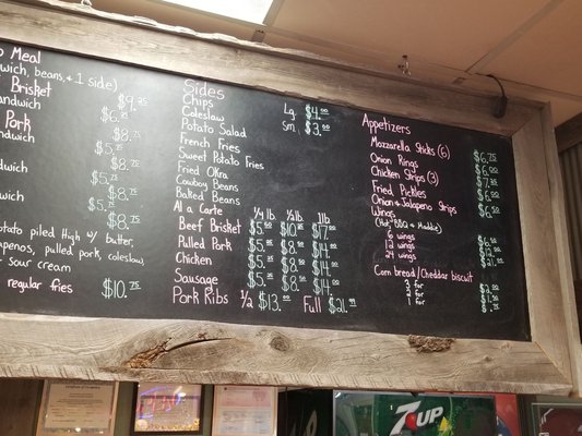 Menu photo 6 5 B's BBQ Gunnison, CO