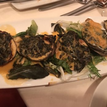 Bin 100 Restaurant - Oysters Rockefeller. Really tasty. Part of the prefix meal. - Italian Near Me - Milford, Connecticut