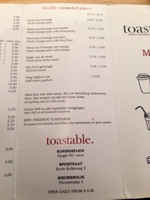 Menu photo 4 Toastable Amsterdam, NH Menu photo 4 Toastable Amsterdam, NH