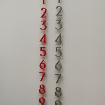 Design Within Reach - Great house numbers designed by the famous Richard Neutra. - Interior Design Near Me - Costa Mesa, California