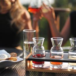 Magnetic Hill Winery - Wine flights and charcuterie at the patio