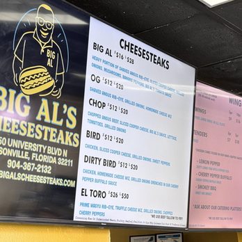Big AL’s Cheesesteaks - Cheesesteaks Near Me - Jacksonville, Florida