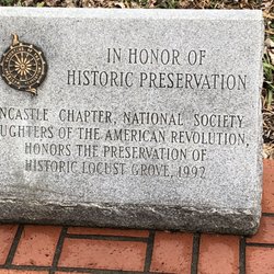 Locust Grove Historic Site - DAR sign in honor of historic preservation
