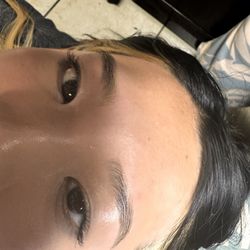 Wax cleaned brows