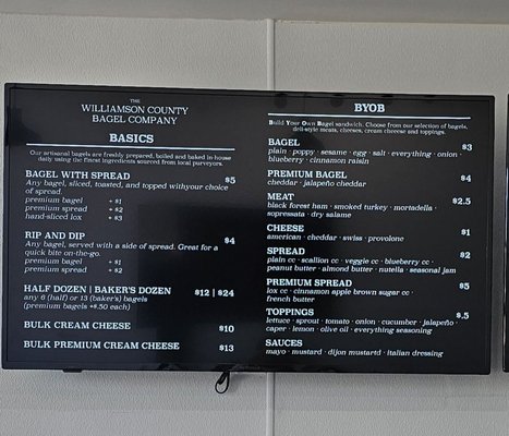 Menu photo 2 The Williamson County Bagel Company Cedar Park, TX Menu photo 2 The Williamson County Bagel Company Cedar Park, TX