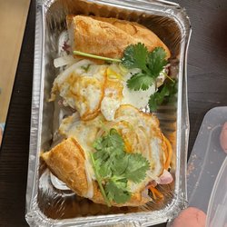 Omi Omy - Cold cut banh mi with eggs