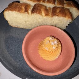 Focaccia and chili honey butter which wasn't Focaccia and chili honey butter which wasn't