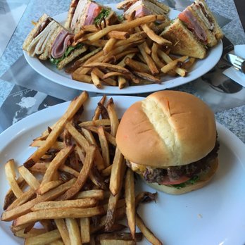Buddy's Diner - FRIES and a burger and club sandwich - Diners Near Me - Eugene, Oregon