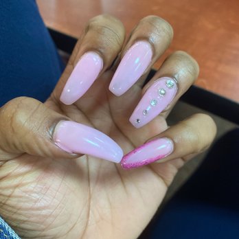 CV Nails - Full set with gel .. this set was $70 - Nail Salons Near Me - Indianapolis, Indiana CV Nails - Full set with gel .. this set was $70 - Nail Salons Near Me - Indianapolis, Indiana